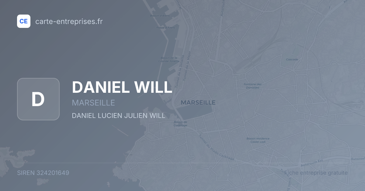 DANIEL WILL — 324201649 — fiche entreprise