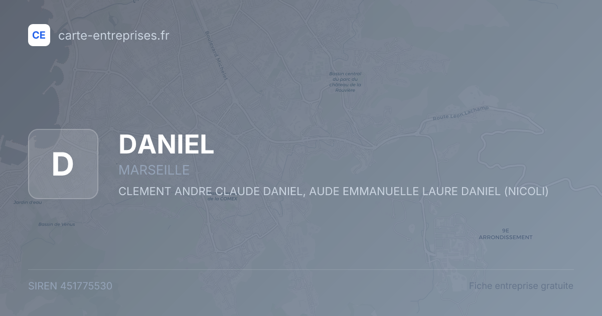 DANIEL — 451775530 — fiche entreprise