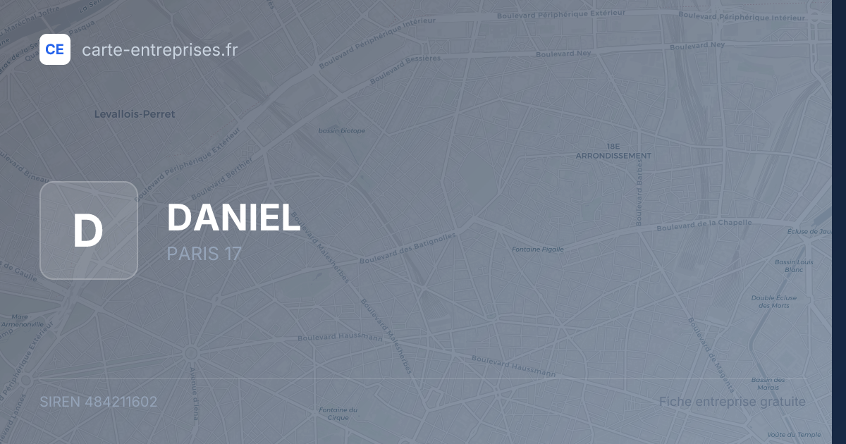 DANIEL — 484211602 — fiche entreprise