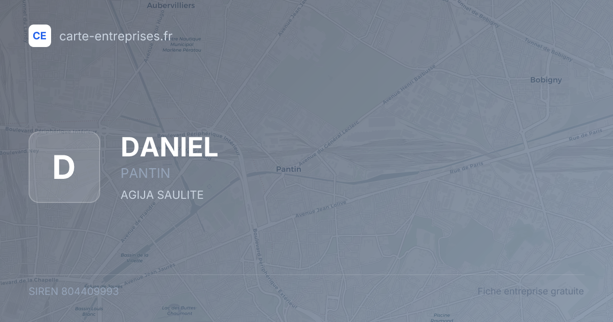 DANIEL — 804409993 — fiche entreprise