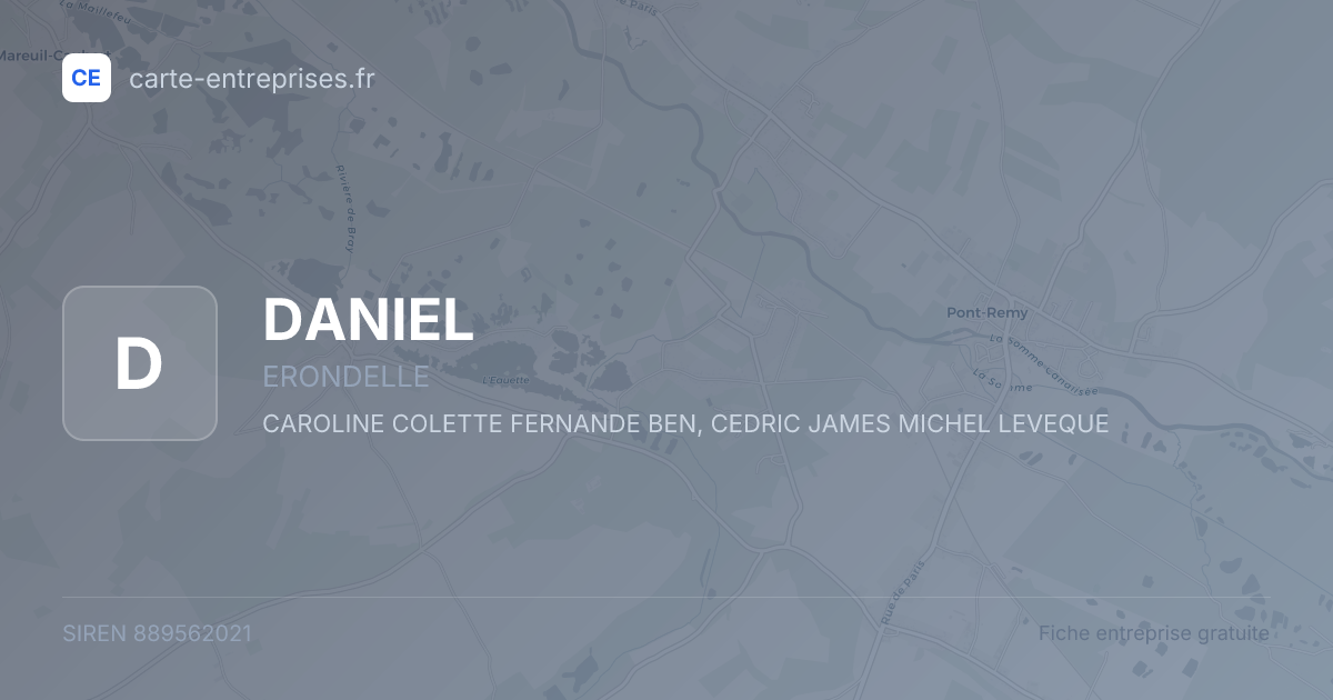 DANIEL — 889562021 — fiche entreprise