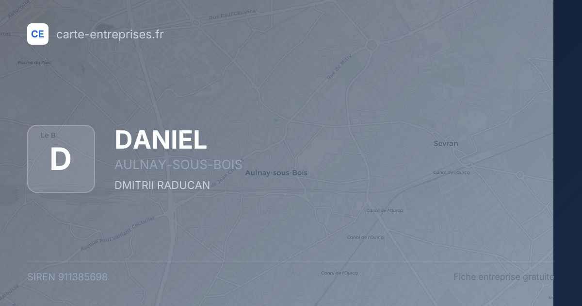 DANIEL — 911385698 — fiche entreprise