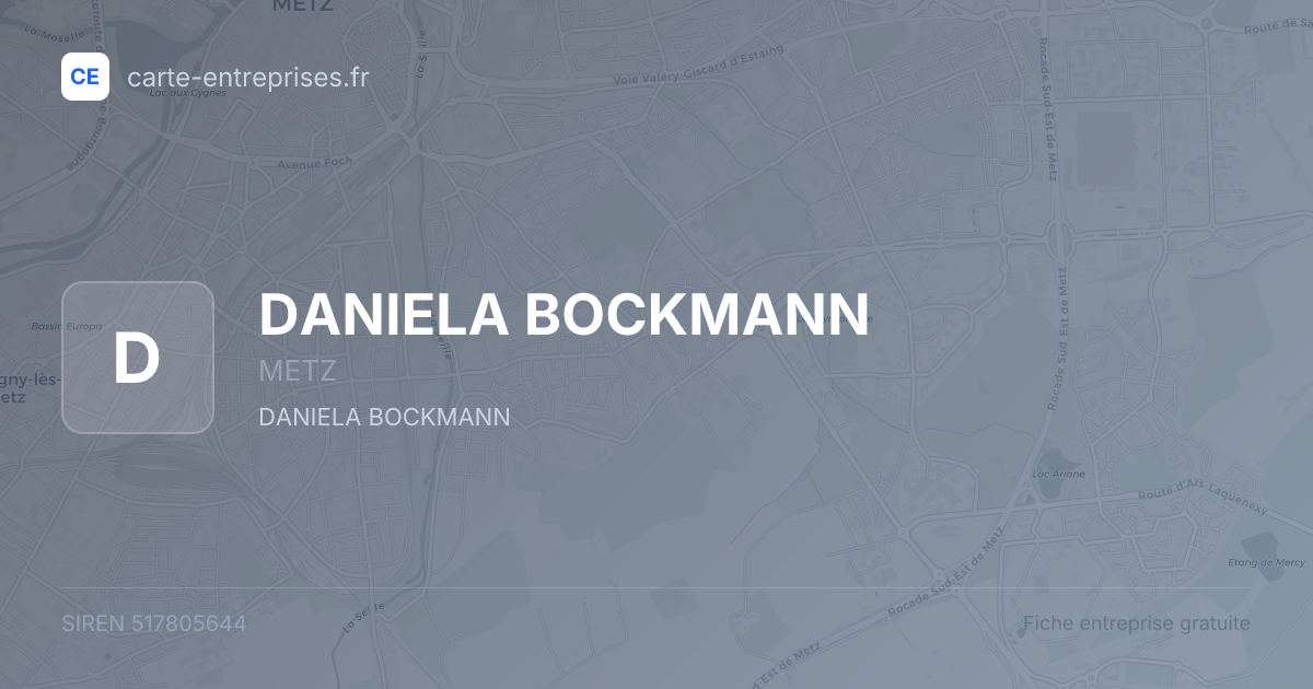 DANIELA BOCKMANN — 517805644 — fiche entreprise