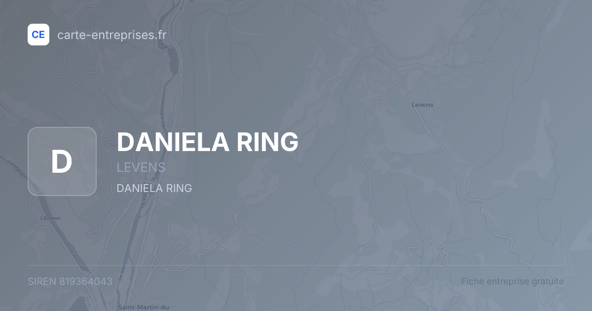 DANIELA RING — 819364043 — fiche entreprise