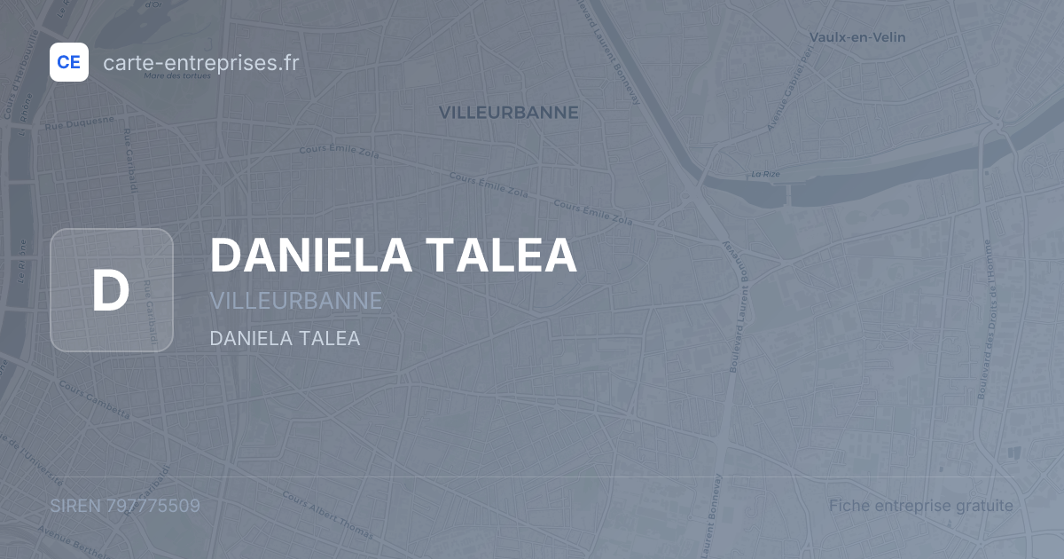 DANIELA TALEA — 797775509 — fiche entreprise