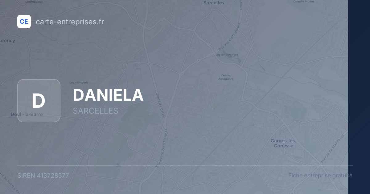 DANIELA — 413728577 — fiche entreprise