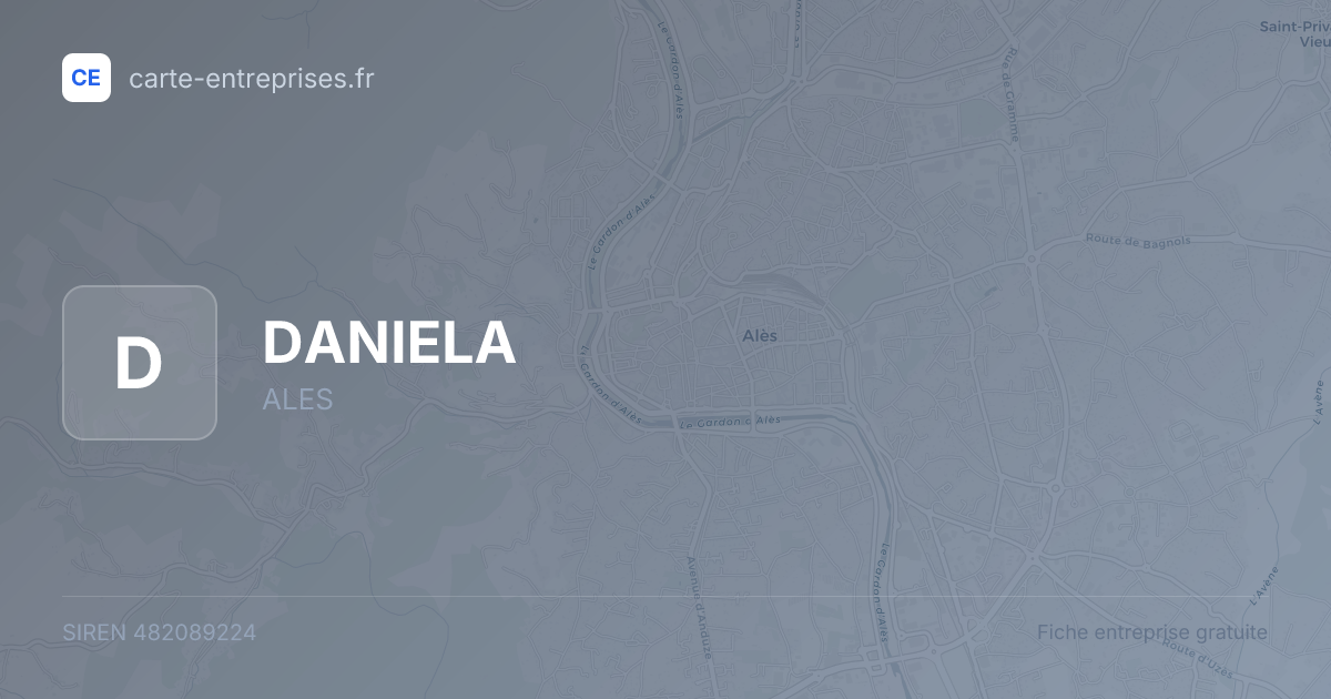 DANIELA — 482089224 — fiche entreprise