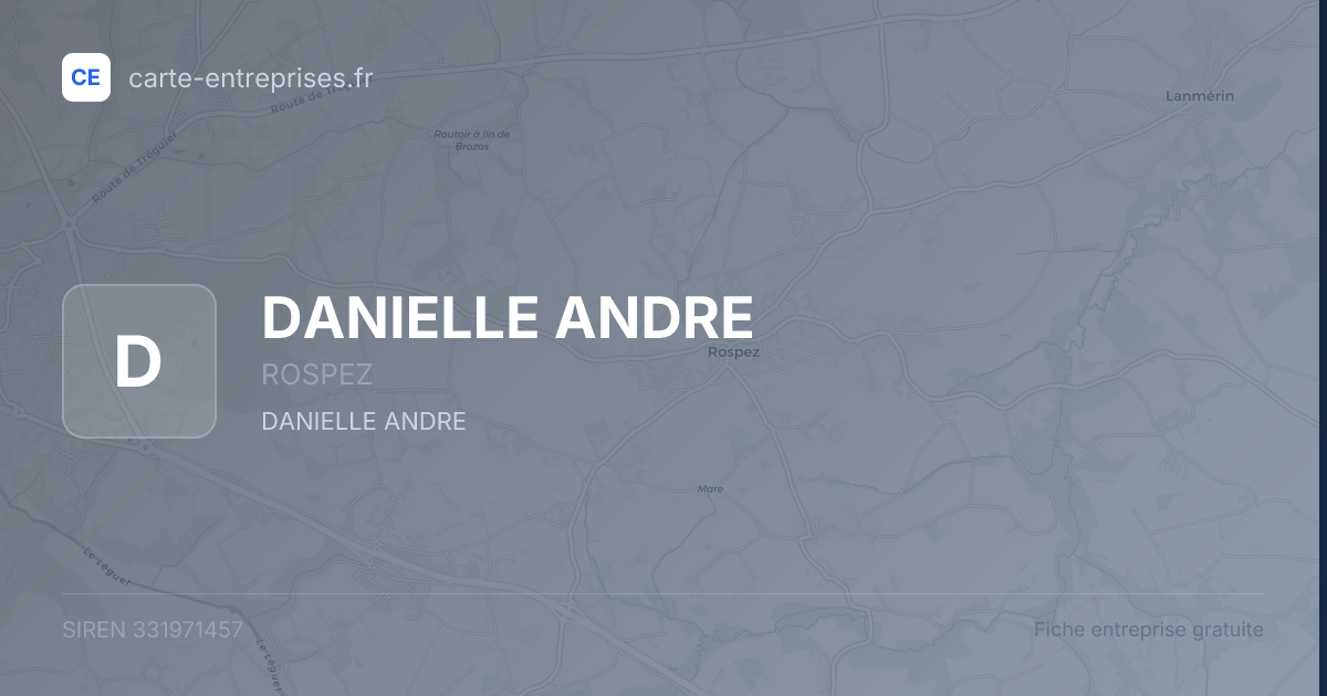 DANIELLE ANDRE — 331971457 — fiche entreprise
