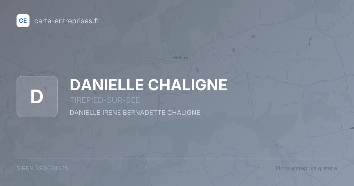 DANIELLE CHALIGNE — 893488635 — fiche entreprise