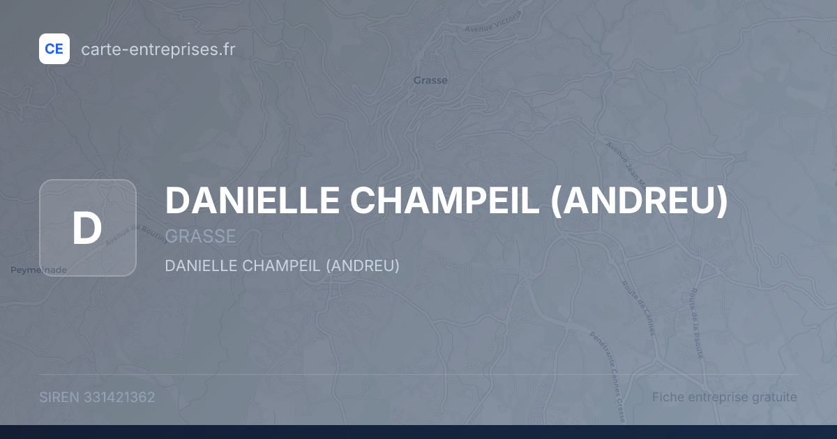 DANIELLE CHAMPEIL (ANDREU) — 331421362 — fiche entreprise