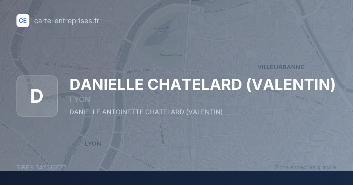 DANIELLE CHATELARD (VALENTIN) — 342316072 — fiche entreprise