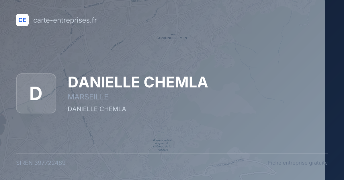 DANIELLE CHEMLA — 397722489 — fiche entreprise