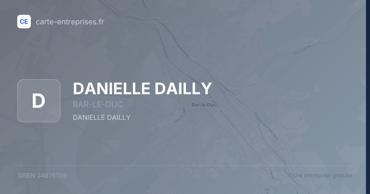 DANIELLE DAILLY — 348751116 — fiche entreprise
