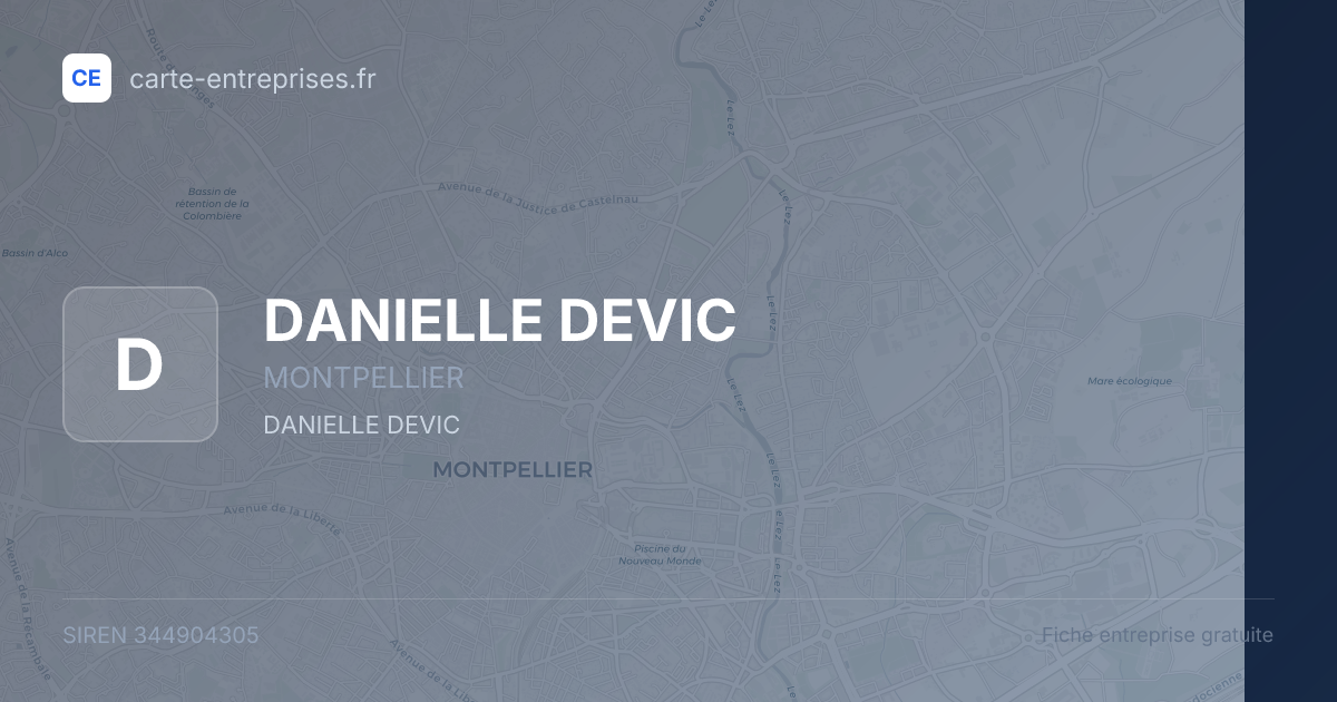 DANIELLE DEVIC — 344904305 — fiche entreprise