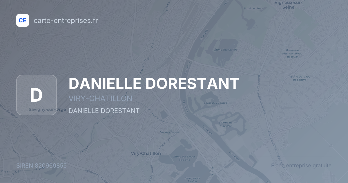 DANIELLE DORESTANT — 820969855 — fiche entreprise