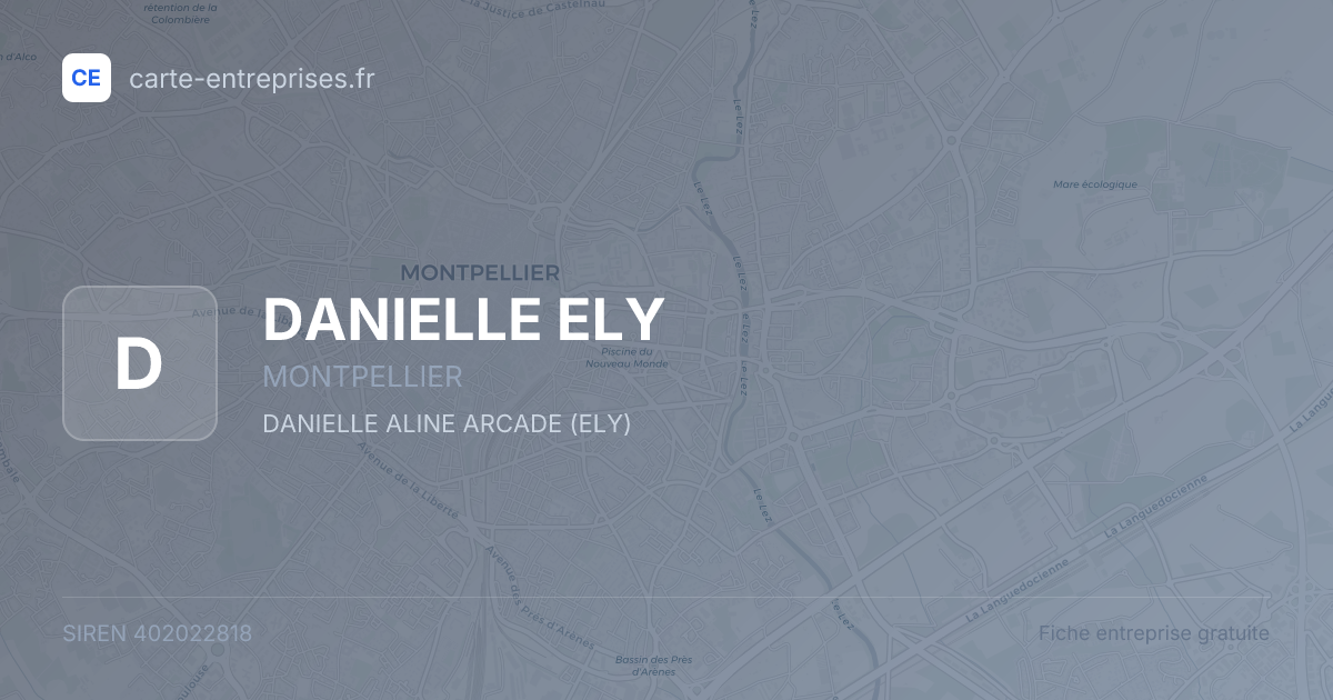DANIELLE ELY — 402022818 — fiche entreprise