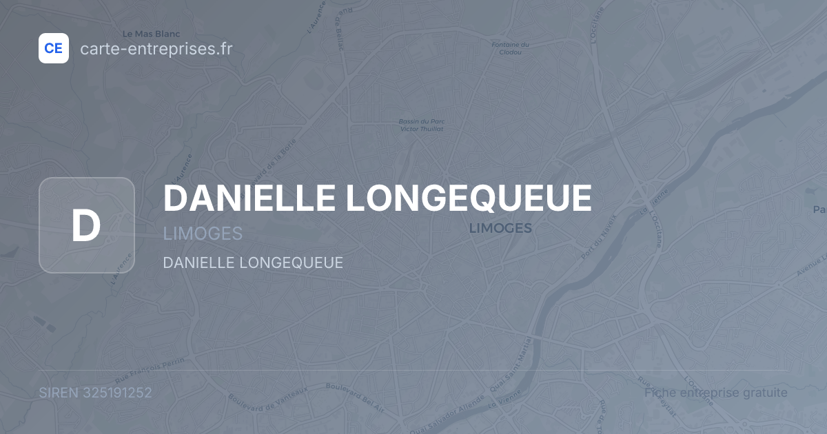 DANIELLE LONGEQUEUE — 325191252 — fiche entreprise