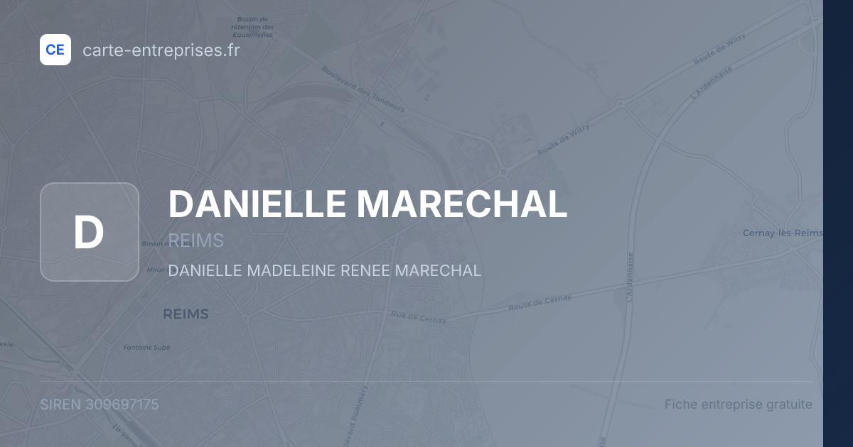 DANIELLE MARECHAL — 309697175 — fiche entreprise