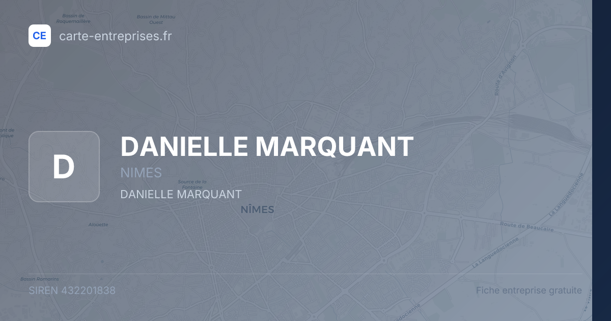 DANIELLE MARQUANT — 432201838 — fiche entreprise