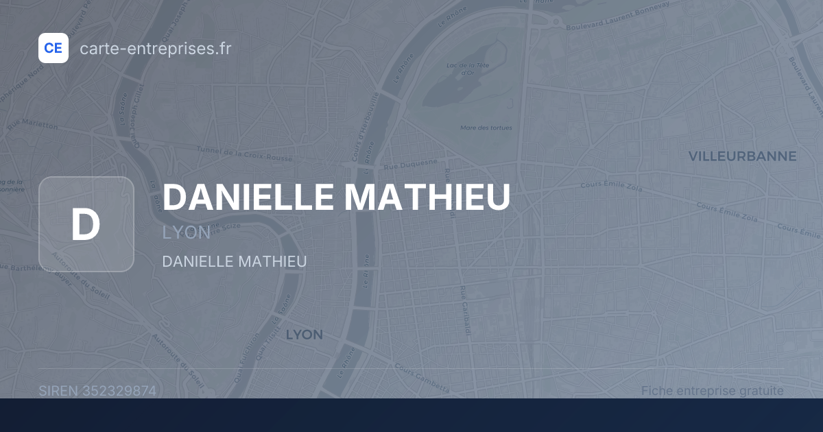 DANIELLE MATHIEU — 352329874 — fiche entreprise