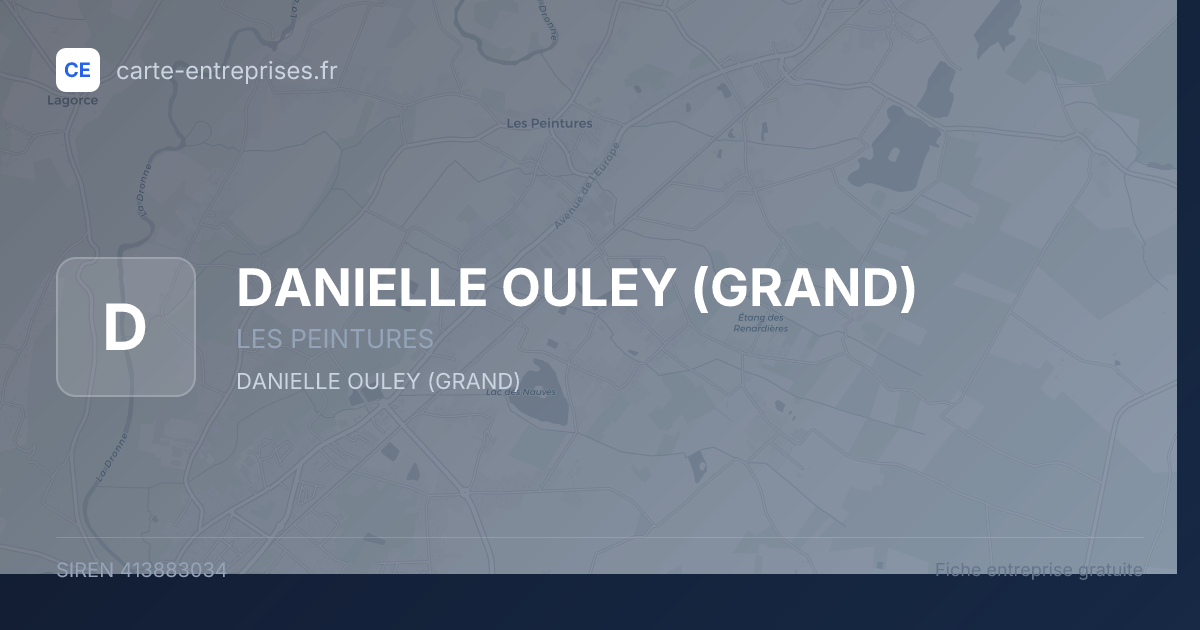 DANIELLE OULEY (GRAND) — 413883034 — fiche entreprise
