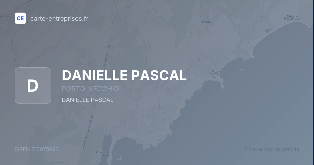 DANIELLE PASCAL — 513075093 — fiche entreprise