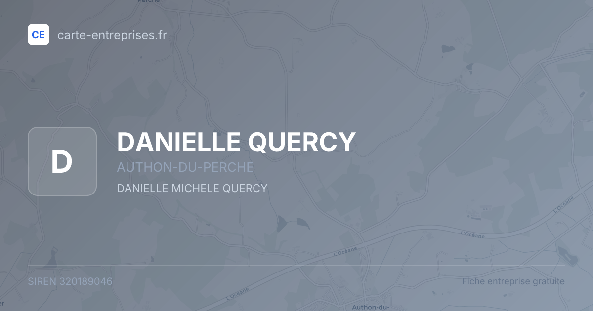 DANIELLE QUERCY — 320189046 — fiche entreprise