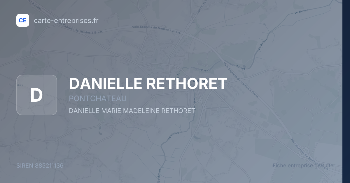 DANIELLE RETHORET — 885211136 — fiche entreprise
