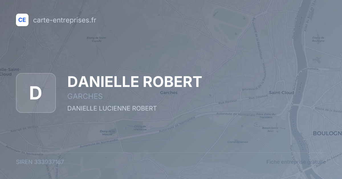 DANIELLE ROBERT — 333937167 — fiche entreprise