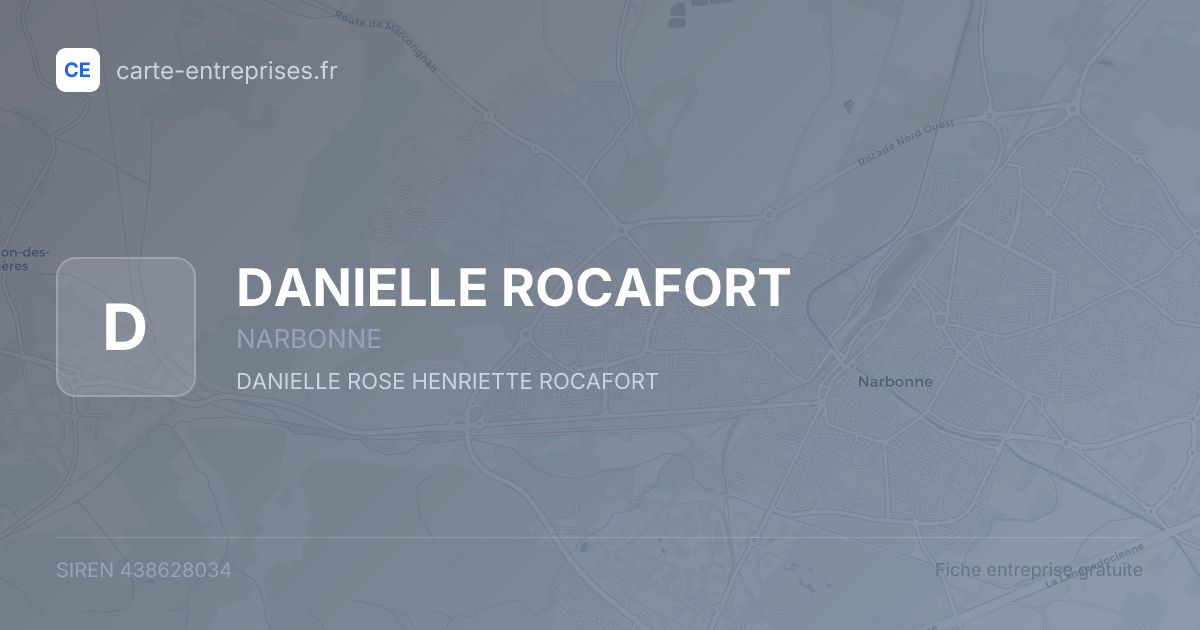 DANIELLE ROCAFORT — 438628034 — fiche entreprise