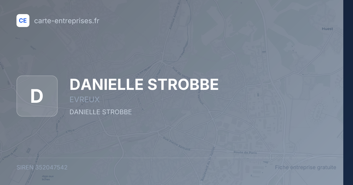 DANIELLE STROBBE — 352047542 — fiche entreprise