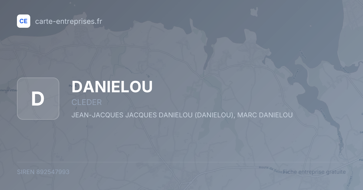 DANIELOU — 892547993 — fiche entreprise