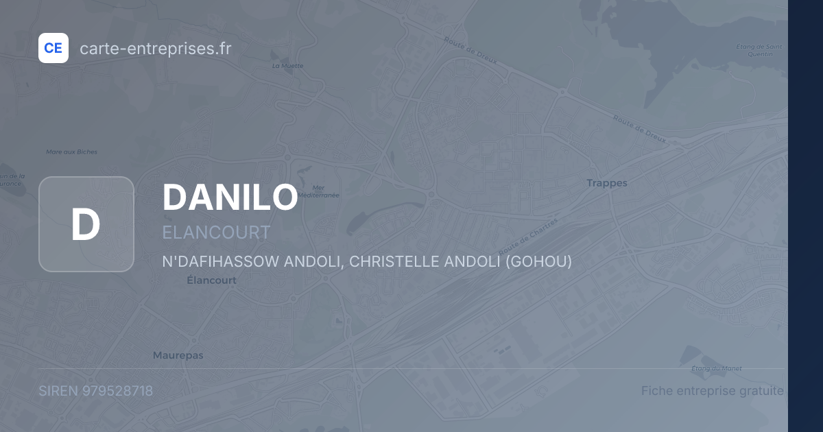 DANILO — 979528718 — fiche entreprise