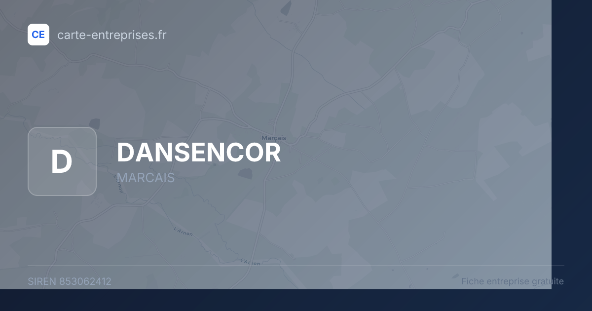 DANSENCOR — 853062412 — fiche entreprise