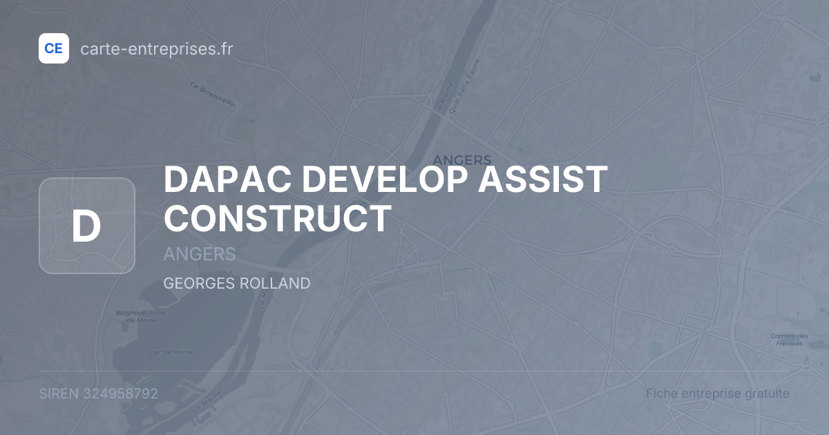 DAPAC DEVELOP ASSIST CONSTRUCT — 324958792 — fiche entreprise