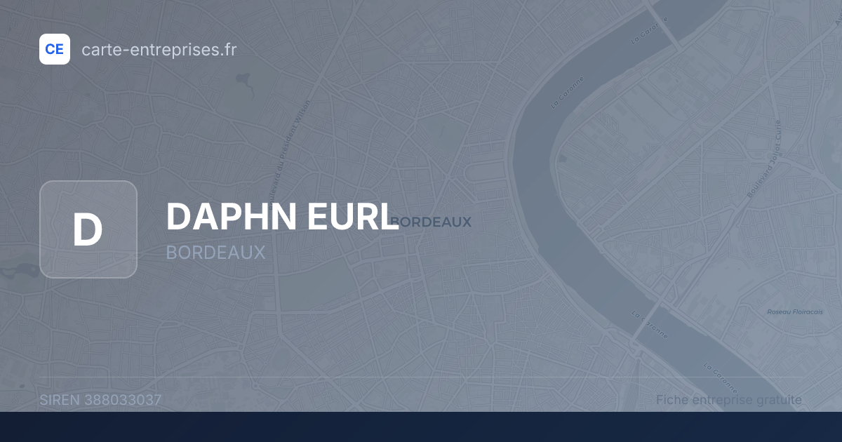 DAPHN EURL — 388033037 — fiche entreprise