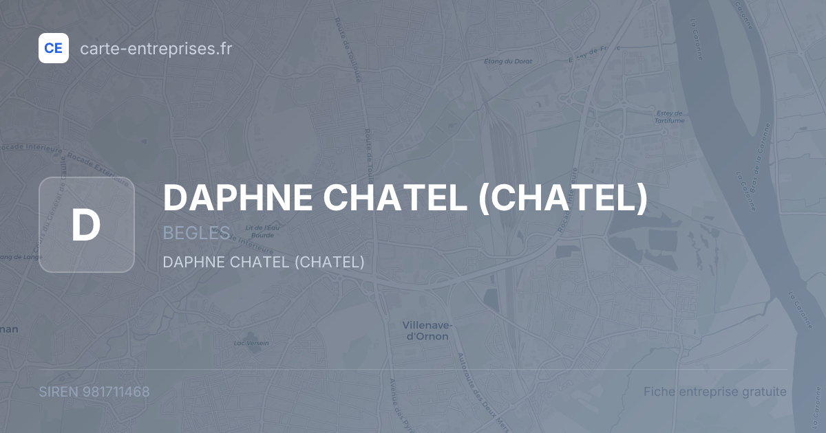 DAPHNE CHATEL (CHATEL) — 981711468 — fiche entreprise