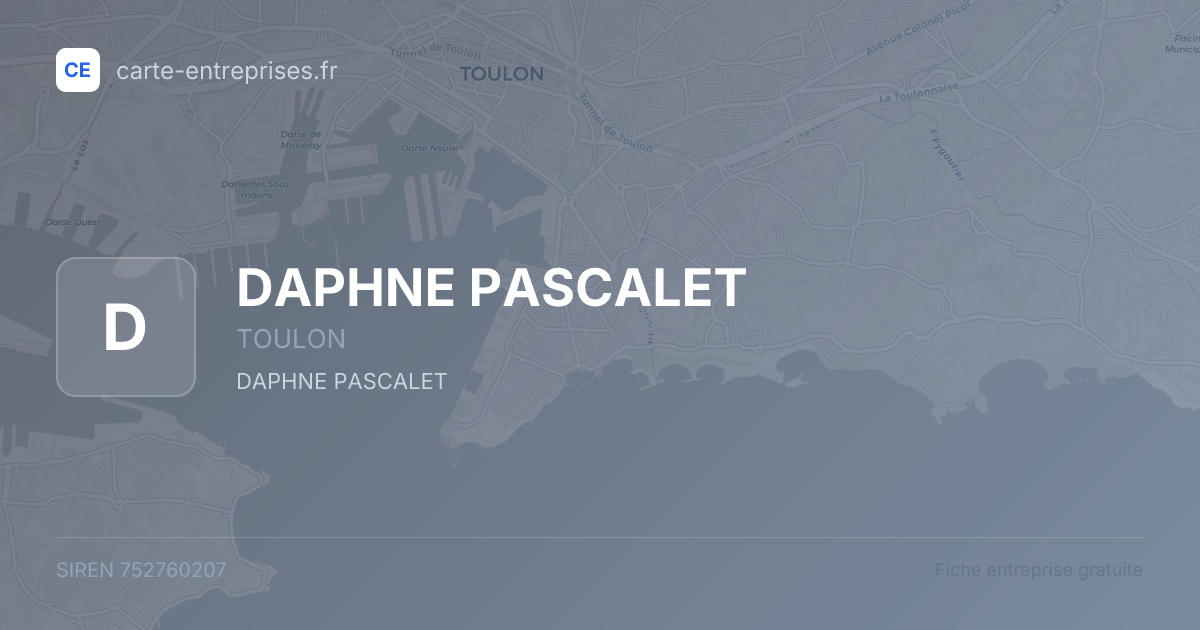 DAPHNE PASCALET — 752760207 — fiche entreprise