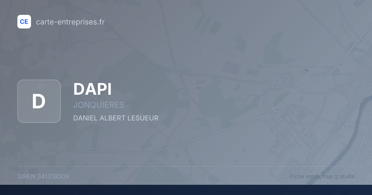 DAPI — 341318509 — fiche entreprise