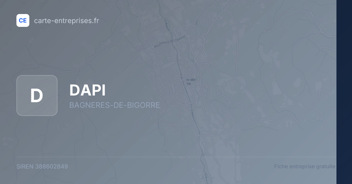 DAPI — 388602849 — fiche entreprise