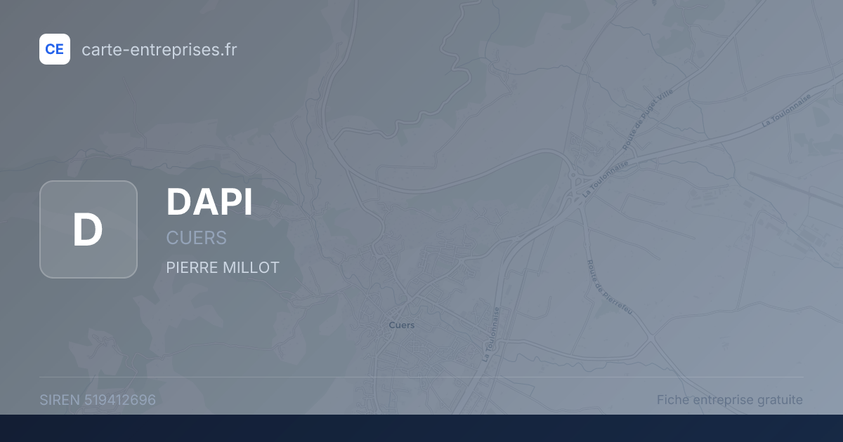 DAPI — 519412696 — fiche entreprise