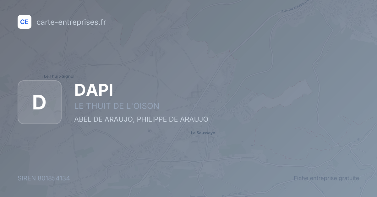 DAPI — 801854134 — fiche entreprise