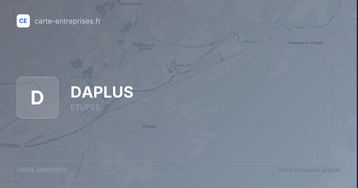 DAPLUS — 388891970 — fiche entreprise