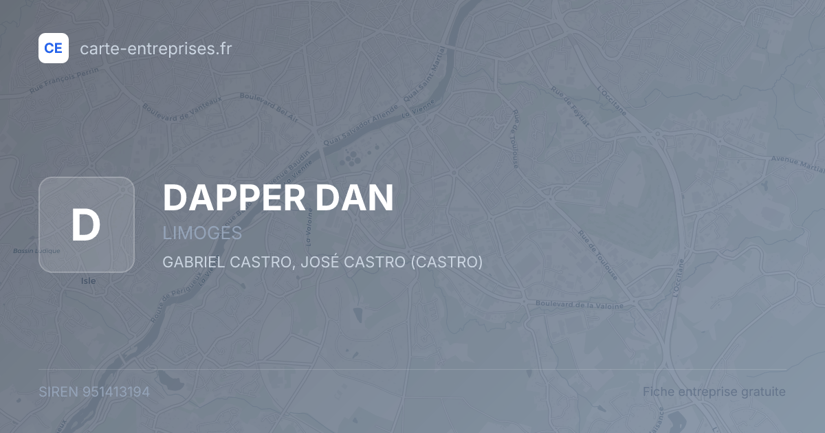 DAPPER DAN — 951413194 — fiche entreprise
