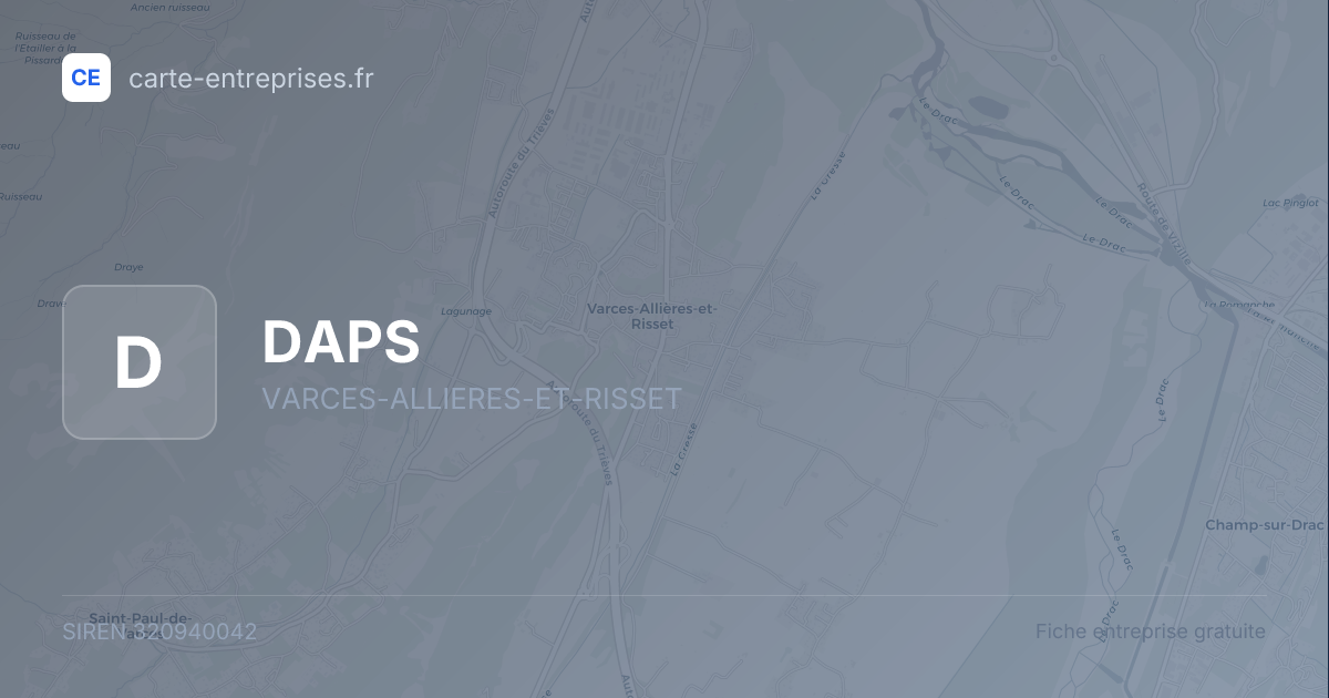 DAPS — 320940042 — fiche entreprise
