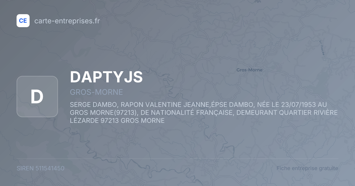 DAPTYJS — 511541450 — fiche entreprise