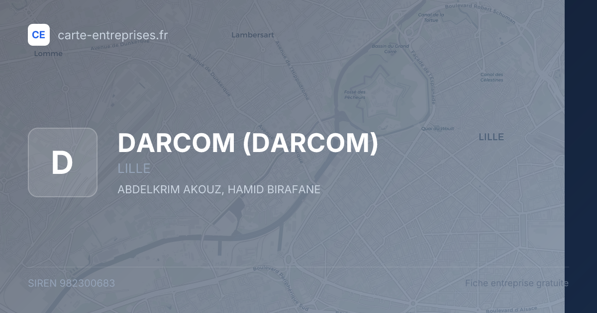 DARCOM — 982300683 — fiche entreprise