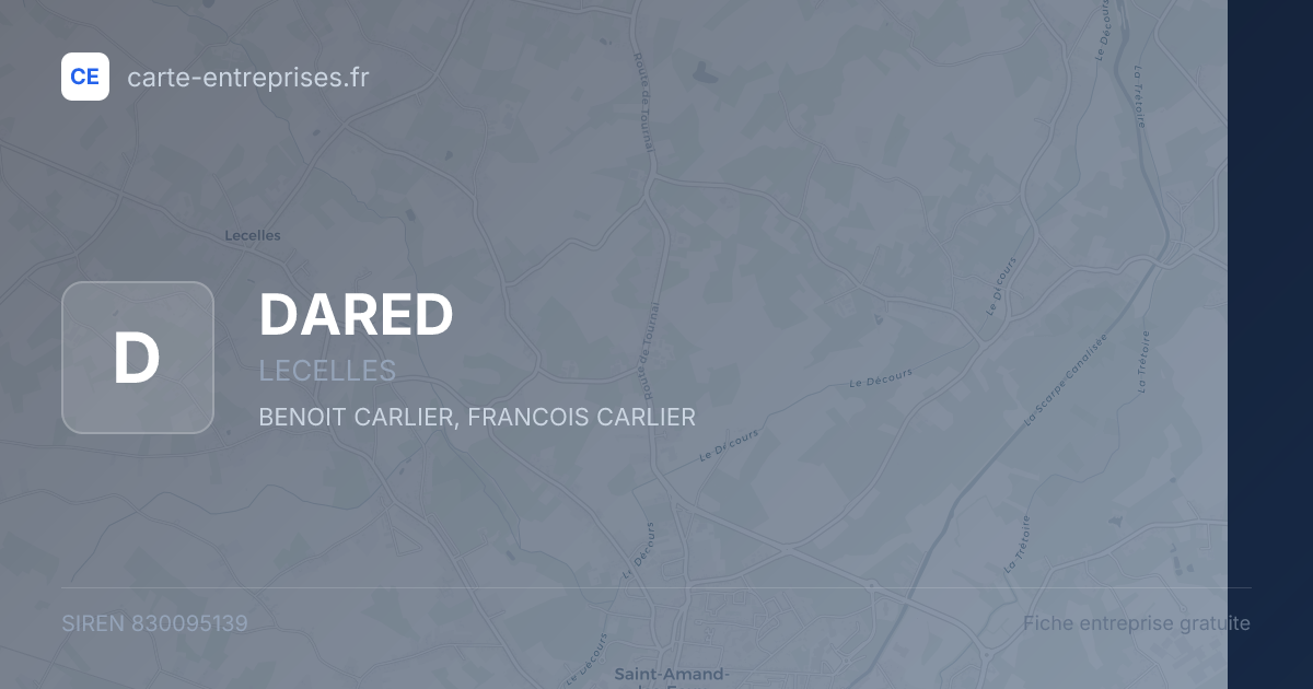 DARED — 830095139 — fiche entreprise