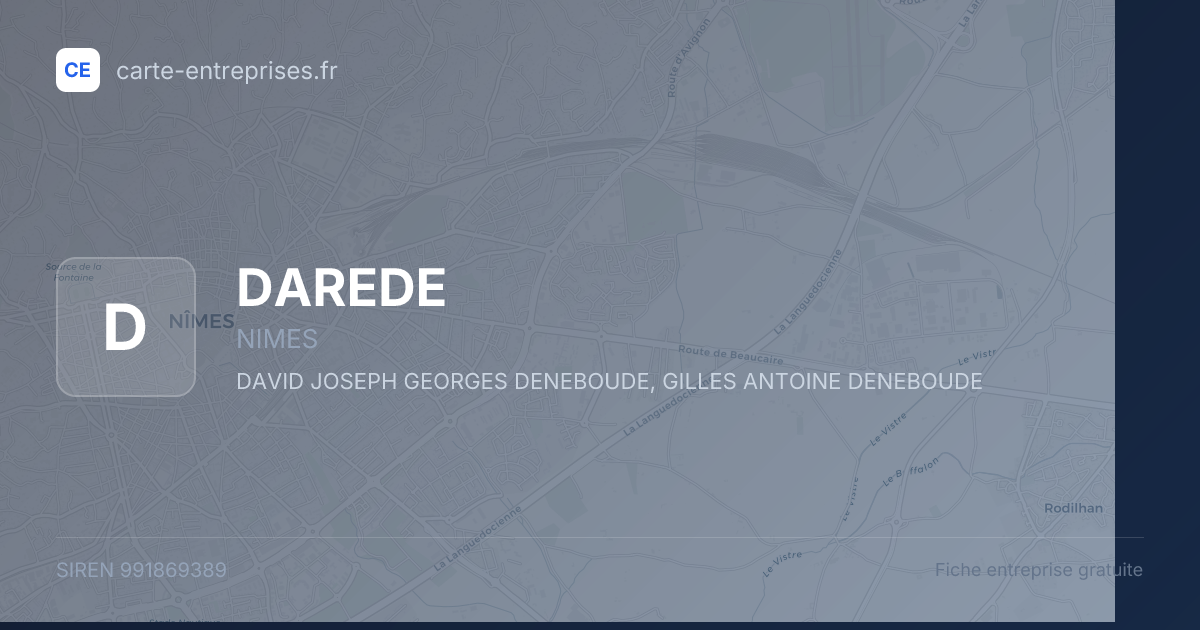 DAREDE — 991869389 — fiche entreprise