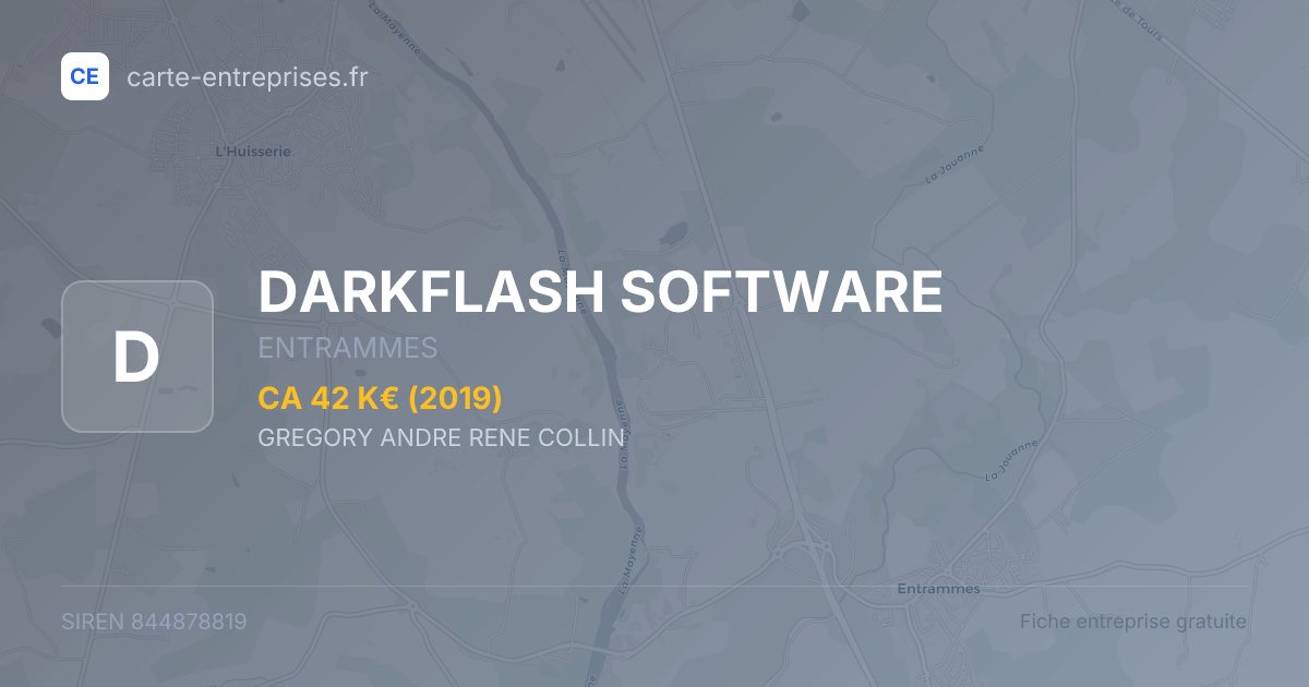 DARKFLASH SOFTWARE — 844878819 — fiche entreprise